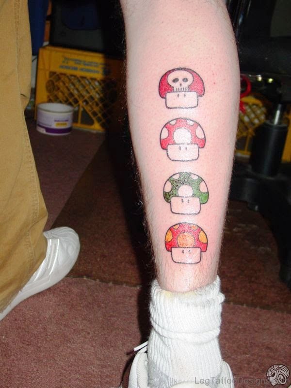 1Up Tattoos On Calf