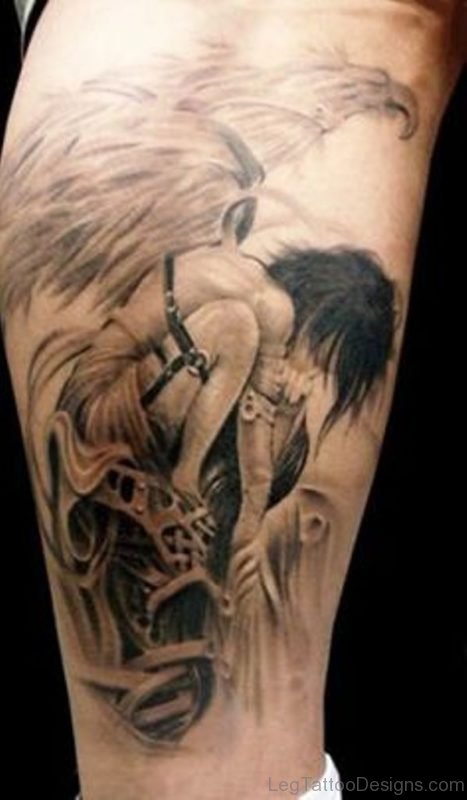 3D Angel Tattoo