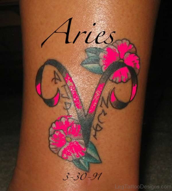 Ankle Aries Tattoo