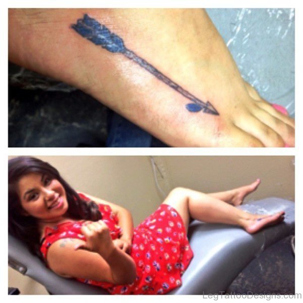 Arrow Tattoo On Foot Image