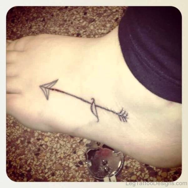Arrow Tattoo On Foot Picture
