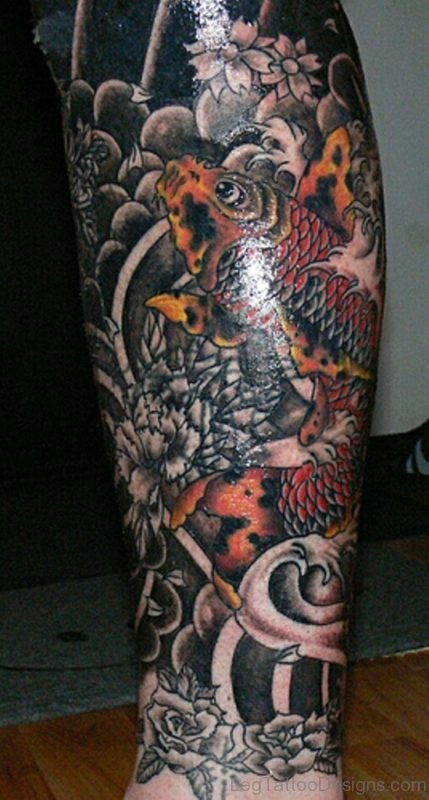 Asian Koi Fish Tattoo