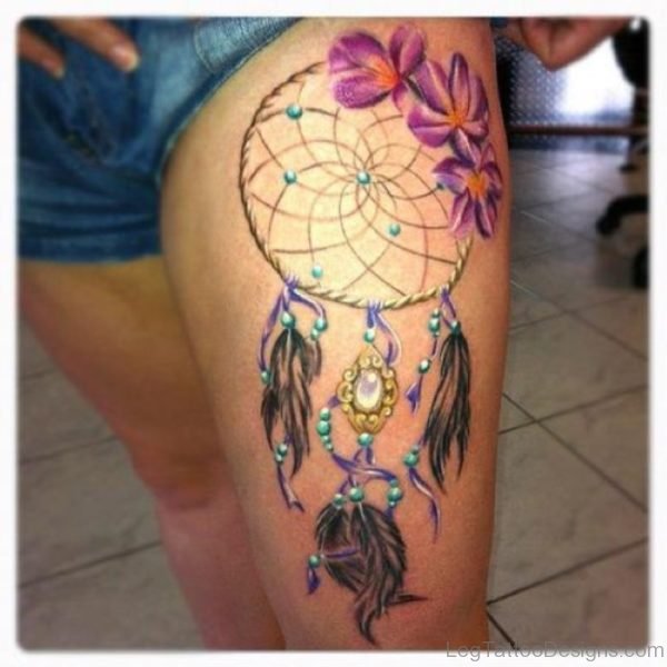 Attractive Dreamcatcher Tattoo