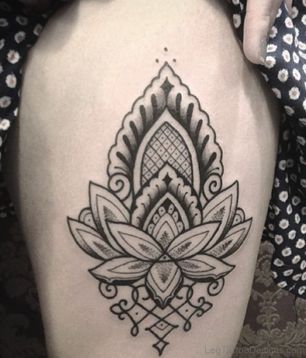 Attractive Lotus Tattoo