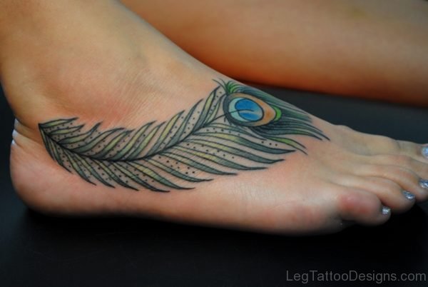 Awesome Peacock Feather Tattoo