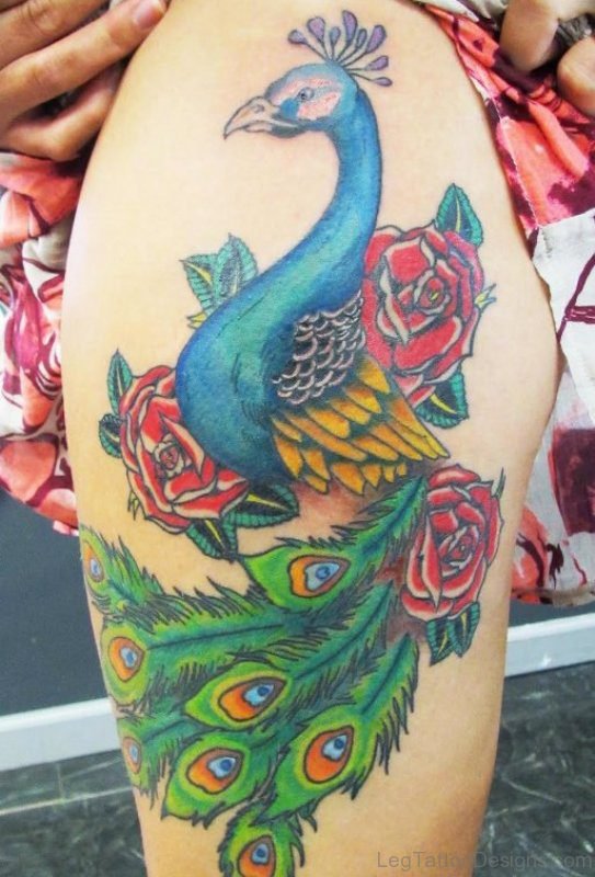 Awesome Peacock Tattoo