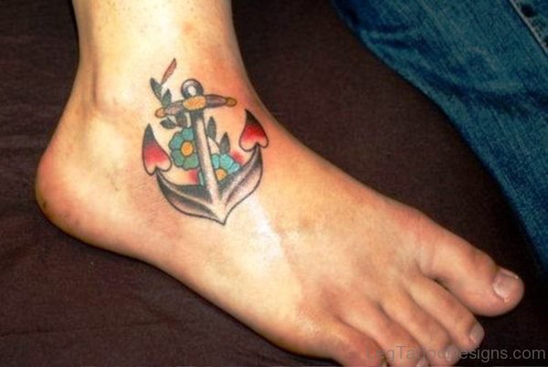 Best Anchor Tattoo On Foot