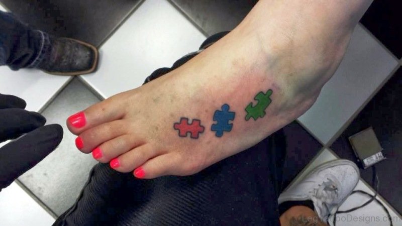 Best Autism Tattoo On Foot