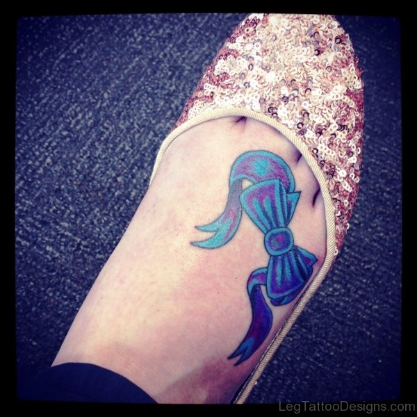 Best Bow Tattoo On Foot