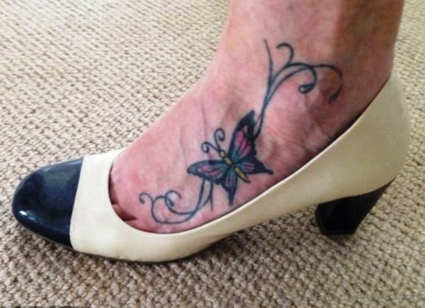Best Butterfly Tattoo Design On Foot