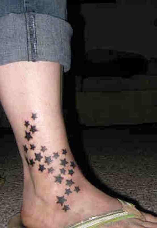 Best Star Tattoo On Ankle