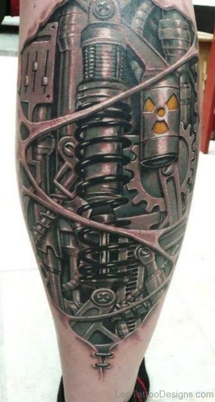 Black Biomechanical Tattoo