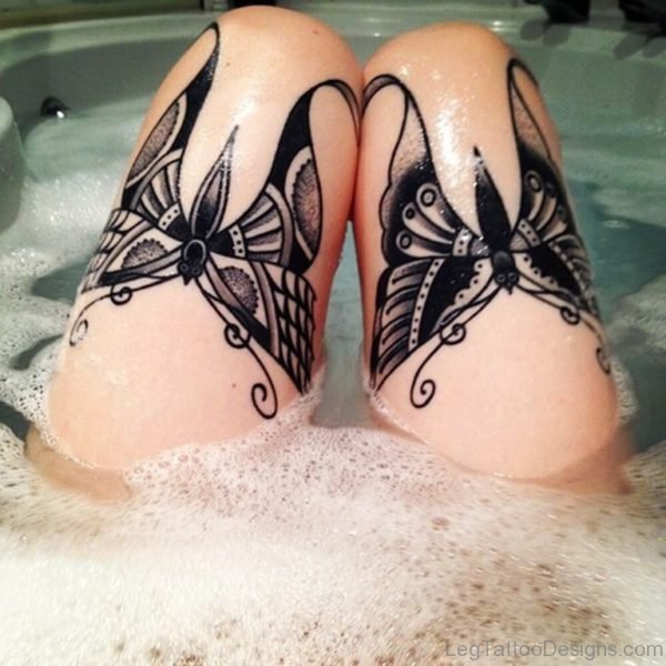 Black Butterfly Tattoo Design