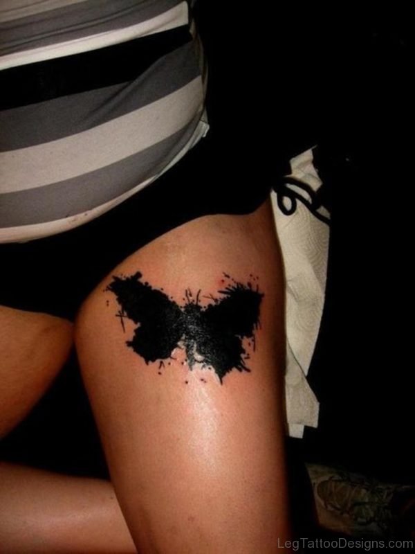 Black Butterfly Tattoo for Women