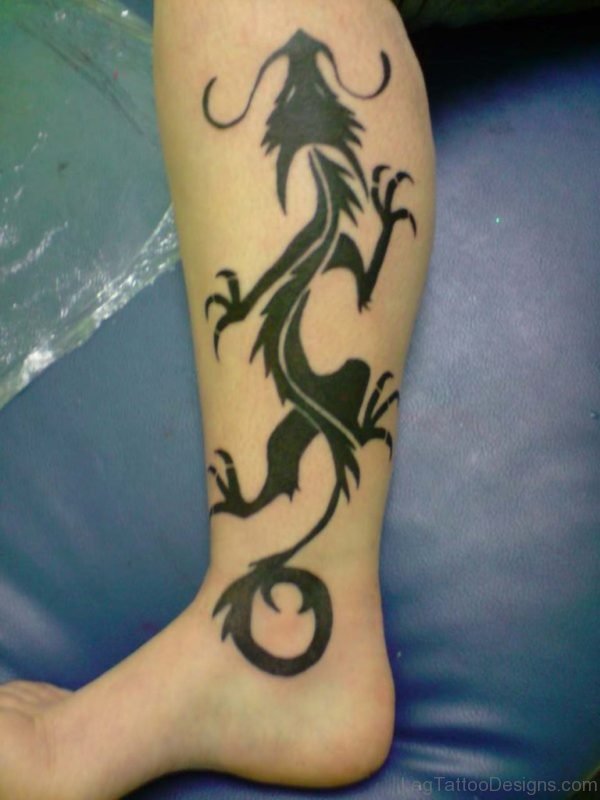Black Dargon Tattoo Design