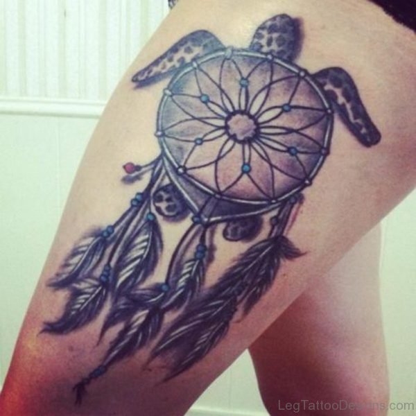 Black Dreamcatcher Tattoo