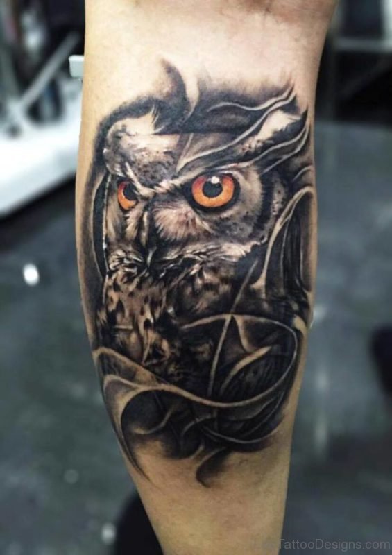 Black Owl Tattoo