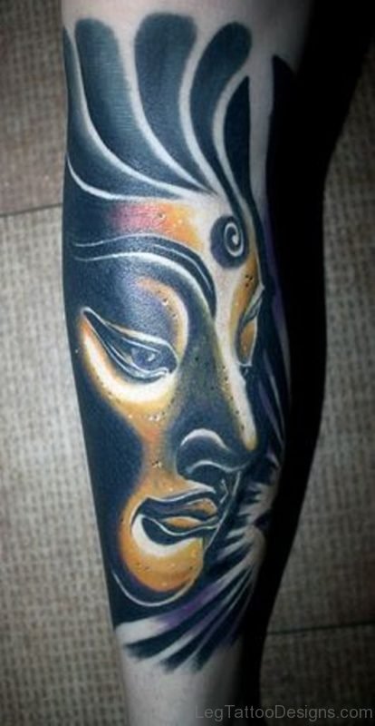 Buddha Face Tattoo