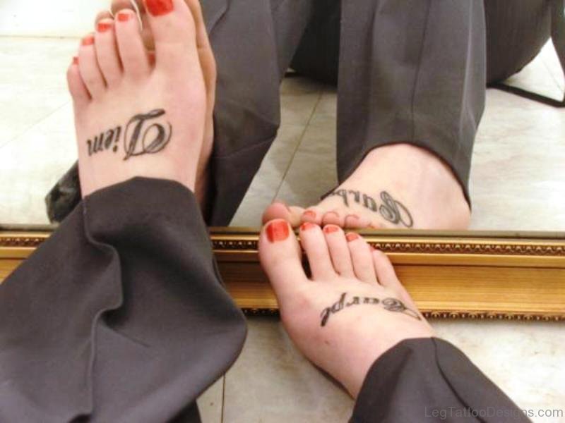 Carpe Diem Tattoo On Feet