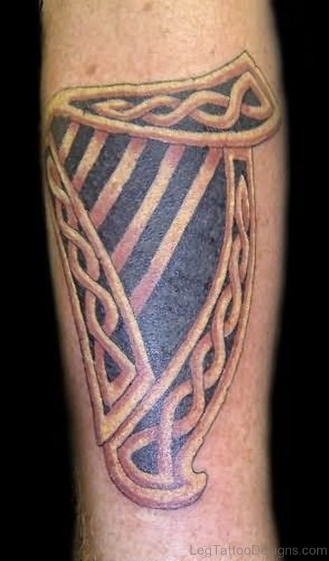 Celtic Tattoo Design For Leg