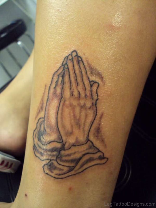 Classic Praying Hands Tattoo