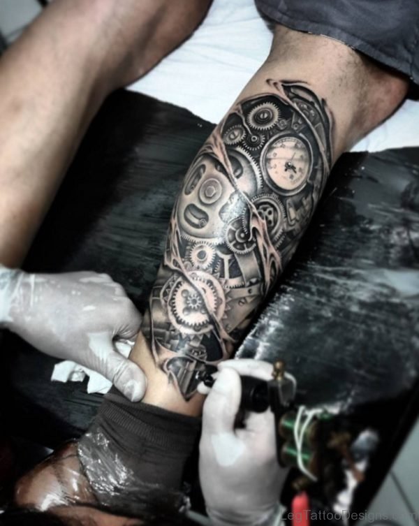 Classy Biomechanical Tattoo 1