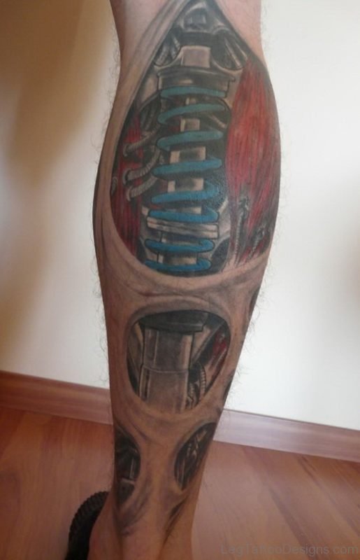 Classy Biomechanical Tattoo