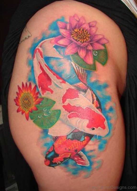 Colored Fish Tattoo 