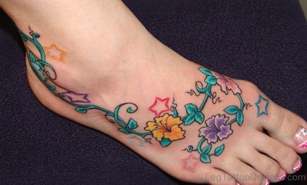 Colorful Stars Tattoo