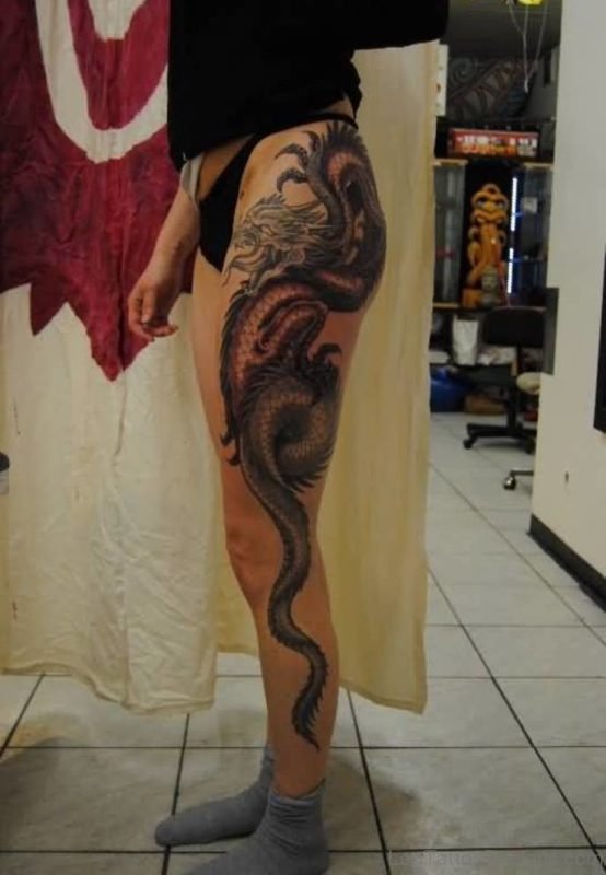 Crazy Asian Dragon Tattoo