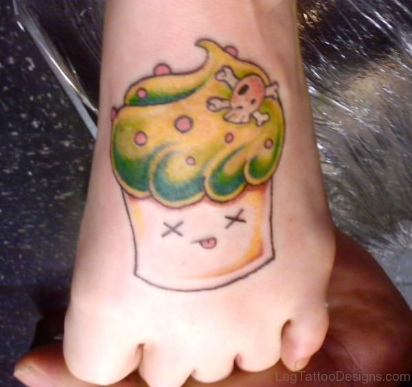Cute Cupcake Tattoo Design