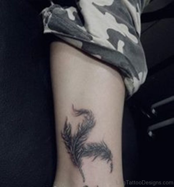 Cute Feather Tattoo