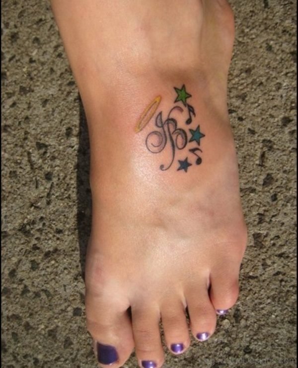 Cute Music Note Tattoo Design