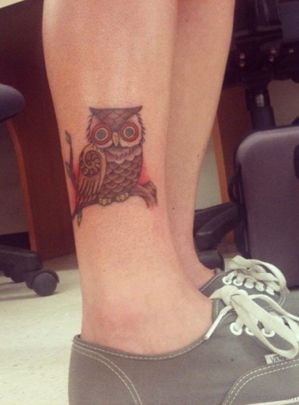 Cute Owl Tattoo 1
