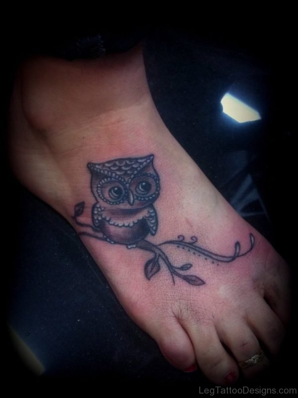 Cute Owl Tattoo