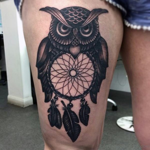 Dreamcatcher Owl Tattoos For Guys