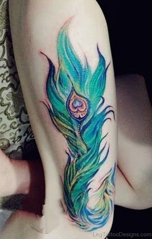 Elegant Feather Tattoo