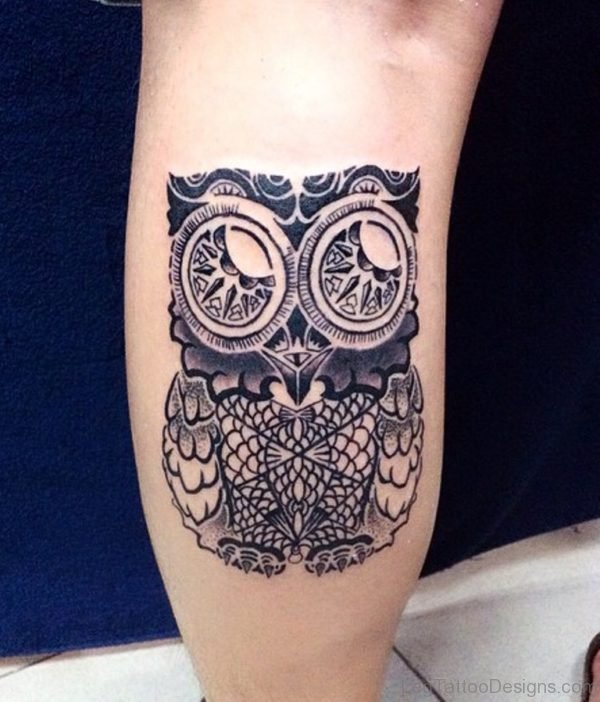 Elegant Owl Tattoo 1