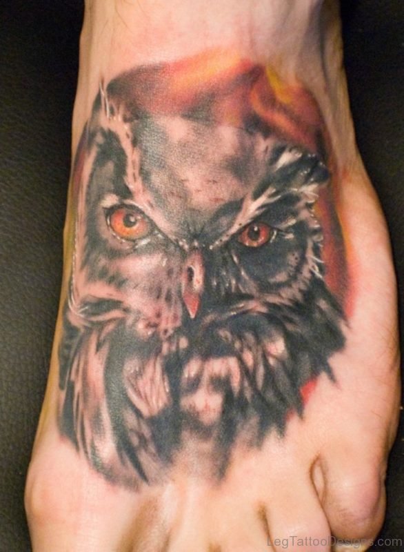 Elegant Owl Tattoo