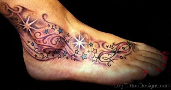 Elegant Star Ankle Tattoo