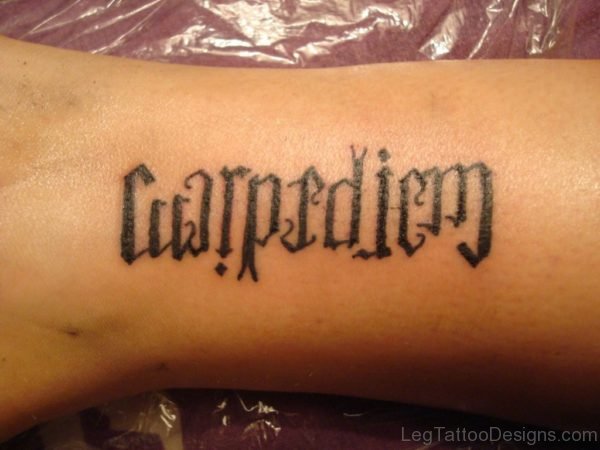 Fabulous Ambigram Tattoo Design