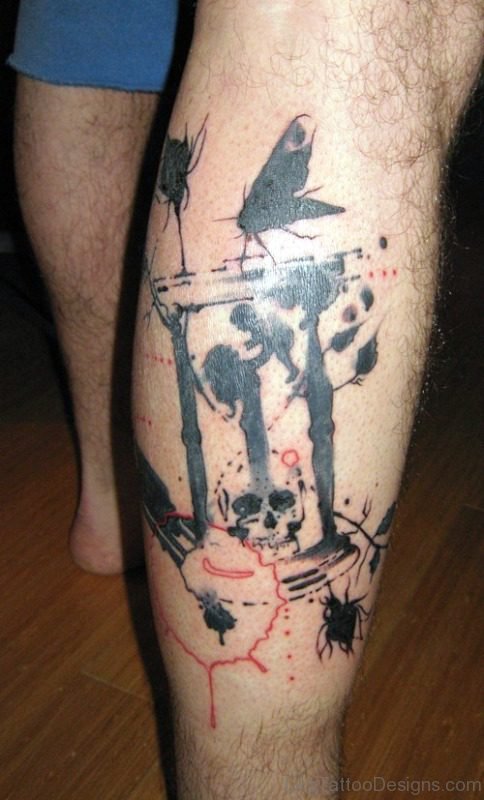 Fabulous Tattoo On Calf