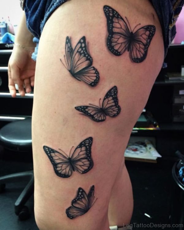 Flying Butterflies Tattoo