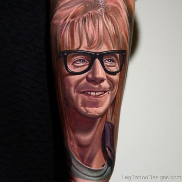 Funky Portrait Tattoo