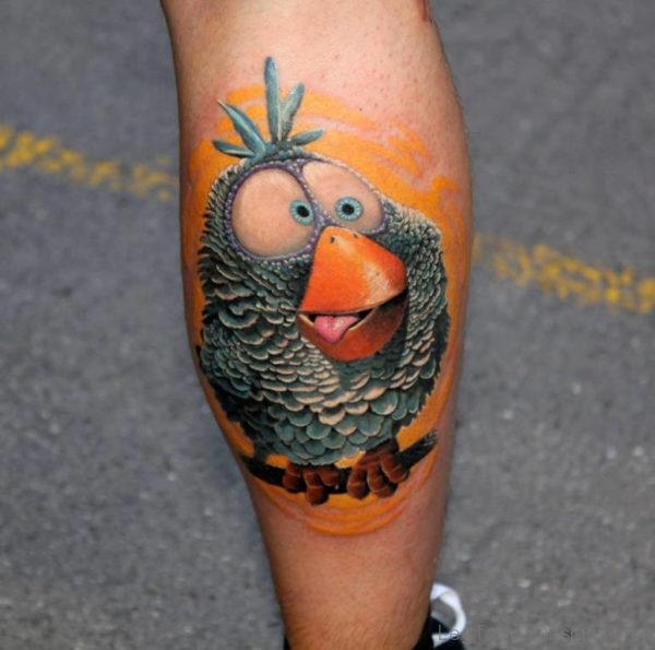 Funny Owl Tattoo