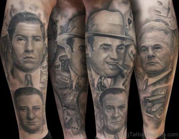 Gangstar Portrait Tattoo