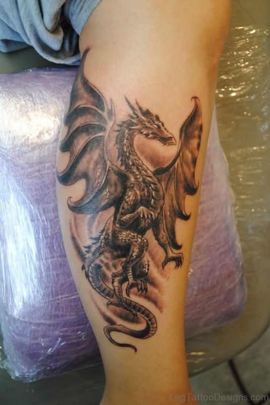 Gothic Dragon Tattoo