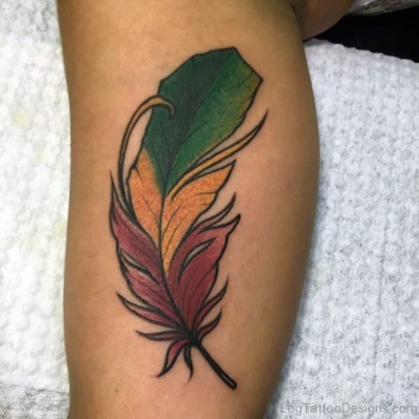 Great Feather Tattoo Design