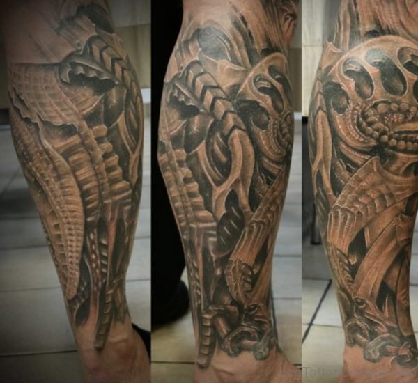 Great Loking Biomechanical Tattoo