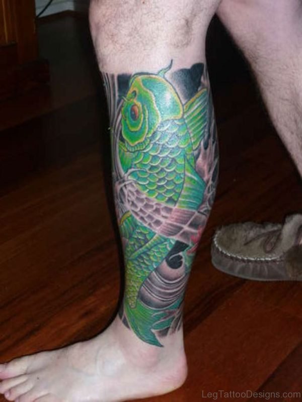 Green Fish Tattoo